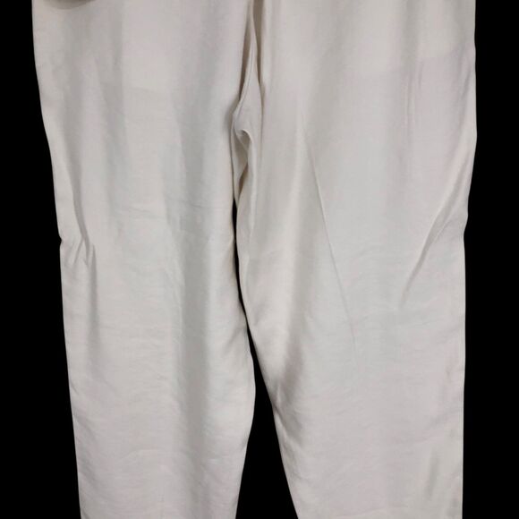 NWT Women’s High Rise Slim Straight Leg Pintuck Ankle Pants, Ivory Trousers SZ 8 - Picture 10 of 12